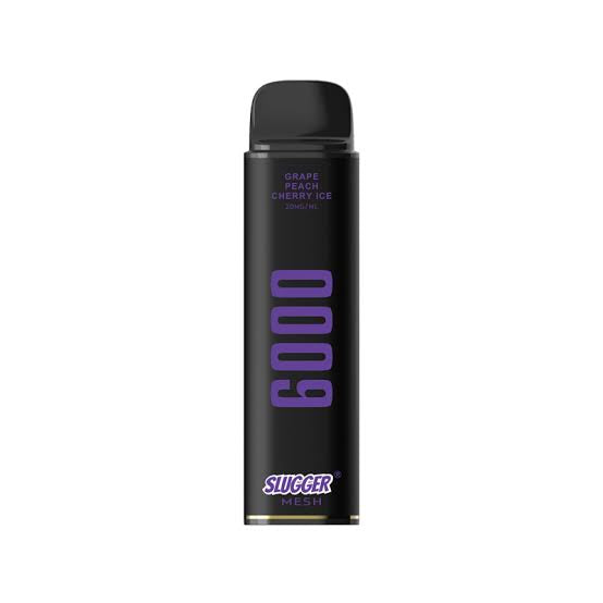 SLUGGER DISPOSABLE 6000 PUFFS 40MG- BLACK EDITION (ADJUSTABLE AIRFLOW)