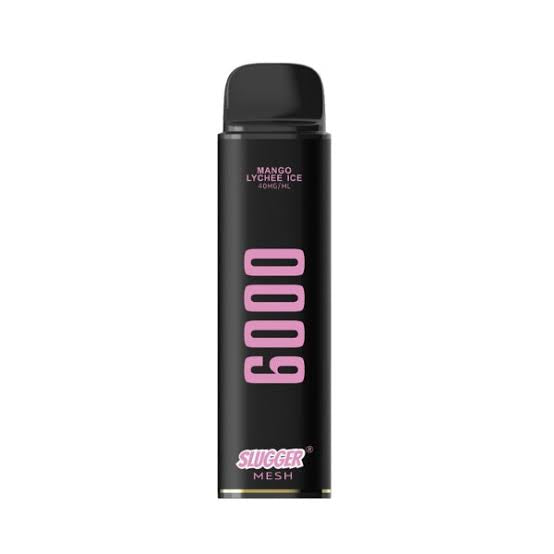 SLUGGER DISPOSABLE 6000 PUFFS 40MG- BLACK EDITION (ADJUSTABLE AIRFLOW)