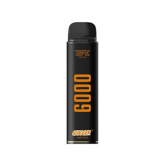 SLUGGER DISPOSABLE 6000 PUFFS 40MG- BLACK EDITION (ADJUSTABLE AIRFLOW)