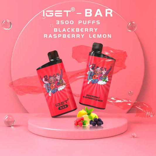 IGET BAR 3500 PUFFS- BLACKBERRY RASPBERRY LEMON (5%)