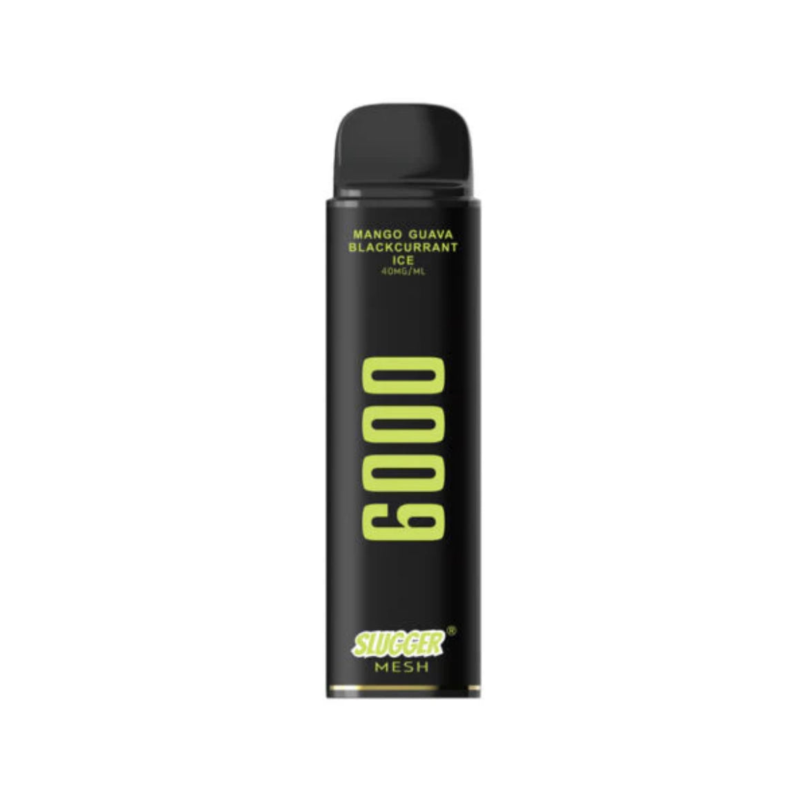 SLUGGER DISPOSABLE 6000 PUFFS 20MG- BLACK EDITION (ADJUSTABLE AIRFLOW)