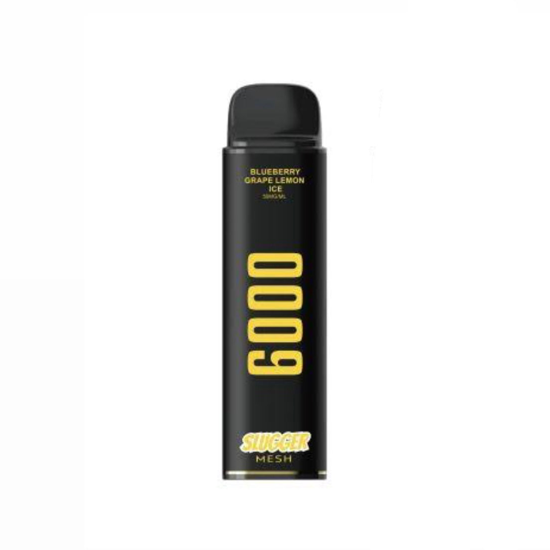 SLUGGER DISPOSABLE 6000 PUFFS 50MG- BLACK EDITION (ADJUSTABLE AIRFLOW)