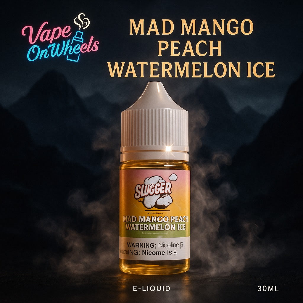 SLUGGER KNOCKOUT - MAD MANGO PEACH WATERMELON ICE 30ml