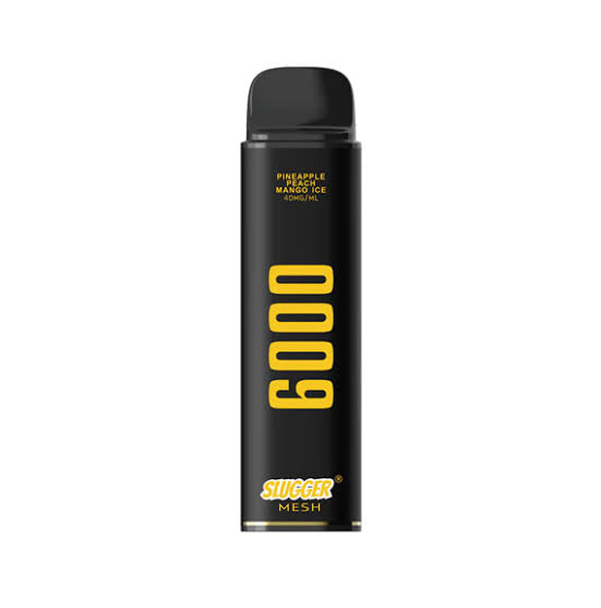 SLUGGER DISPOSABLE 6000 PUFFS 40MG- BLACK EDITION (ADJUSTABLE AIRFLOW)