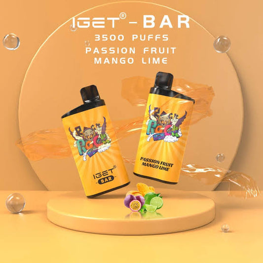 IGET BAR 3500 PUFFS- PASSION FRUIT MANGO LIME (5%)